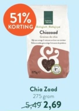 Promoties Chia zaad - Huismerk - Holland & Barrett - Geldig van 02/10/2023 tot 29/10/2023 bij Holland & Barret