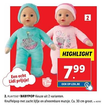 Promoties Babypop - Playtive - Geldig van 14/10/2023 tot 25/12/2023 bij Lidl