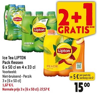 Promoties Ice tea lipton - Lipton - Geldig van 25/10/2023 tot 31/10/2023 bij Louis Delhaize
