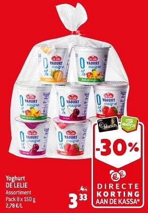 Promoties Yoghurt de lelie - De Lelie - Geldig van 25/10/2023 tot 31/10/2023 bij Smatch