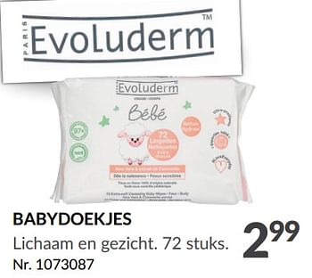 Promoties Babydoekjes - Evoluderm - Geldig van 25/10/2023 tot 30/10/2023 bij Fun