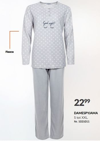 Promotions Damespyjama - Produit maison - Fun - Valide de 25/10/2023 à 30/10/2023 chez Fun
