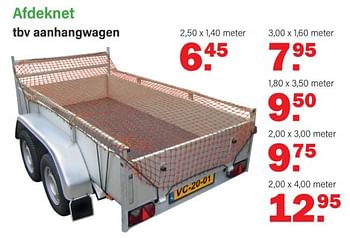 Promoties Afdeknet tbv aanhangwagen - Huismerk - Van Cranenbroek - Geldig van 09/10/2023 tot 29/10/2023 bij Van Cranenbroek