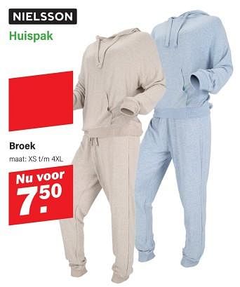 Promoties Huispak broek - Nielsson - Geldig van 09/10/2023 tot 29/10/2023 bij Van Cranenbroek