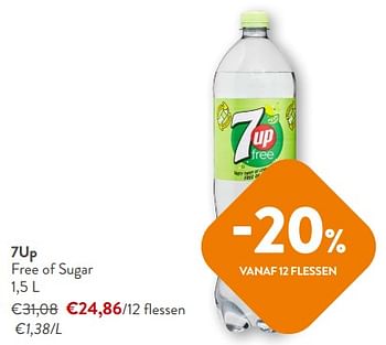 Promoties 7up free of sugar - 7-Up - Geldig van 18/10/2023 tot 31/10/2023 bij OKay