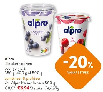 Promoties Alpro yoghurt blauwe bessen - Alpro - Geldig van 18/10/2023 tot 31/10/2023 bij OKay