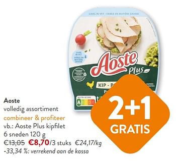Promoties Aoste plus kipfilet - Aoste - Geldig van 18/10/2023 tot 31/10/2023 bij OKay