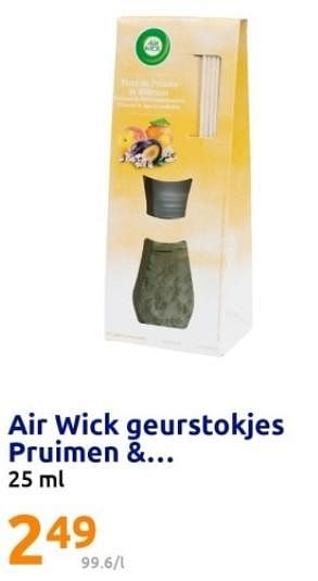 Promoties Air wick geurstokjes pruimen - Airwick - Geldig van 25/10/2023 tot 31/10/2023 bij Action