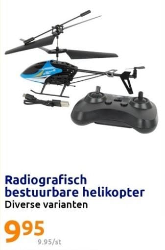 Promoties Radiografisch bestuurbare helikopter - Huismerk - Action - Geldig van 25/10/2023 tot 31/10/2023 bij Action