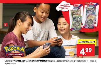Promotions Cartes à collectionner pokémon - Pokemon - Valide de 14/10/2023 à 25/12/2023 chez Lidl