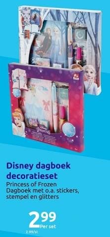 Promoties Disney dagboek decoratieset - Disney - Geldig van 25/10/2023 tot 31/10/2023 bij Action