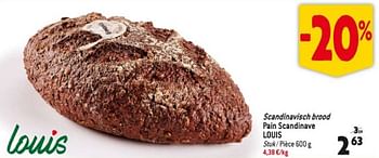 Promoties Scandinavisch brood pain scandinave louis - Louis - Geldig van 25/10/2023 tot 31/10/2023 bij Match