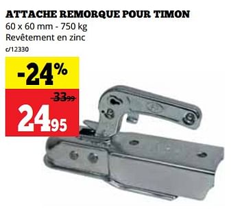 Promotions Attache remorque pour timon - Produit maison - Dema - Valide de 16/10/2023 à 05/11/2023 chez Dema