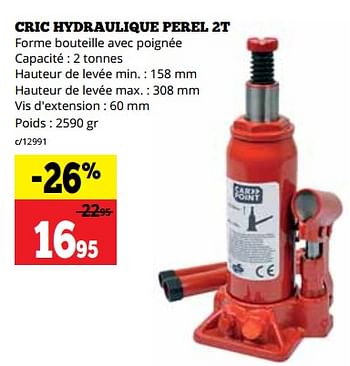 Promotions Cric hydraulique perel - Produit maison - Dema - Valide de 16/10/2023 à 05/11/2023 chez Dema