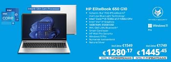 Promotions Hp elitebook 650 g10 intel i5 - HP - Valide de 01/10/2023 à 31/10/2023 chez Compudeals