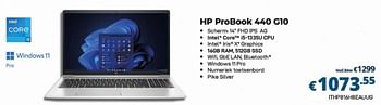 Promoties Hp probook 440 g10 - HP - Geldig van 01/10/2023 tot 31/10/2023 bij Compudeals