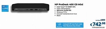 Promoties Hp prodesk 400 g9 mini - HP - Geldig van 01/10/2023 tot 31/10/2023 bij Compudeals