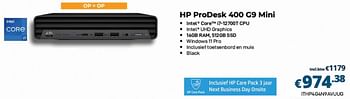 Promotions Hp prodesk 400 g9 mini - HP - Valide de 01/10/2023 à 31/10/2023 chez Compudeals