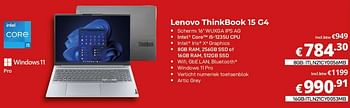 Promoties Lenovo thinkbook 15 g4 8gb - Lenovo - Geldig van 01/10/2023 tot 31/10/2023 bij Compudeals