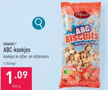 Promoties Abc-koekjes - Monarc - Geldig van 30/10/2023 tot 10/11/2023 bij Aldi