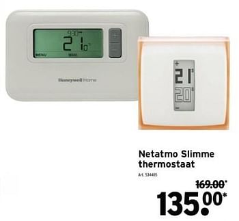 Promoties Netatmo slimme thermostaat - NetAtmo - Geldig van 27/09/2023 tot 07/11/2023 bij Gamma