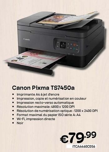 Promotions Canon pixma ts7450a - Canon - Valide de 01/10/2023 à 31/10/2023 chez Compudeals