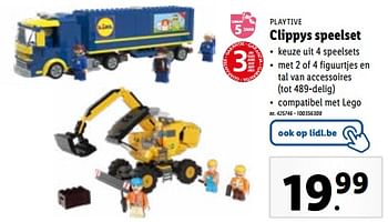 Promoties Clippys speelset - Playtive - Geldig van 02/11/2023 tot 07/11/2023 bij Lidl