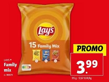 Promoties Family mix - Lay's - Geldig van 02/11/2023 tot 07/11/2023 bij Lidl