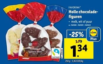 Promoties Holle chocoladefiguren - Favorina - Geldig van 02/11/2023 tot 07/11/2023 bij Lidl