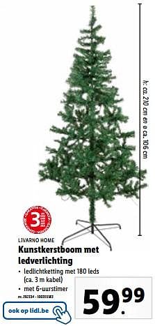 Promoties Kunstkerstboom met ledverlichting - Livarno - Geldig van 02/11/2023 tot 07/11/2023 bij Lidl