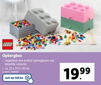Promoties Opbergbox - Lego - Geldig van 02/11/2023 tot 07/11/2023 bij Lidl