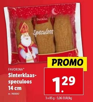 Promoties Sinterklaasspeculoos - Favorina - Geldig van 02/11/2023 tot 07/11/2023 bij Lidl