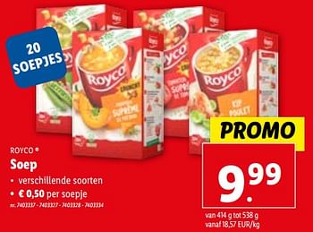 Promoties Soep - Royco - Geldig van 02/11/2023 tot 07/11/2023 bij Lidl