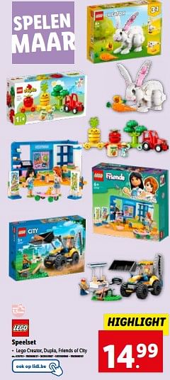 Promoties Speelset - Lego - Geldig van 02/11/2023 tot 07/11/2023 bij Lidl