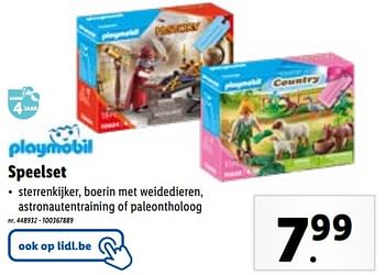Promoties Speelset - Playmobil - Geldig van 02/11/2023 tot 07/11/2023 bij Lidl