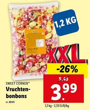Promoties Vruchtenbonbons - Sweet Corner - Geldig van 02/11/2023 tot 07/11/2023 bij Lidl