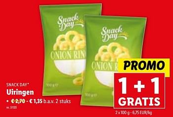 Promoties Uiringen - Snack Day - Geldig van 02/11/2023 tot 07/11/2023 bij Lidl