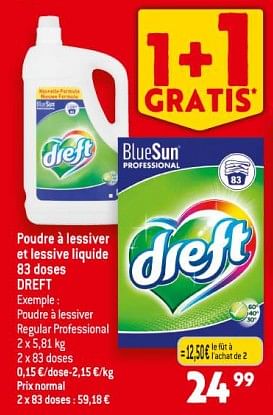 Promotions Poudre à lessiver et lessive liquide dreft - Dreft - Valide de 25/10/2023 à 31/10/2023 chez Match