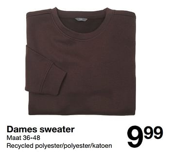Promoties Dames sweater - Huismerk - Zeeman  - Geldig van 28/10/2023 tot 03/11/2023 bij Zeeman