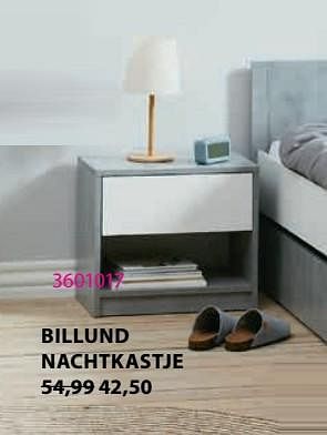 Promoties Billund nachtkastje - Huismerk - Jysk - Geldig van 23/10/2023 tot 26/11/2023 bij Jysk