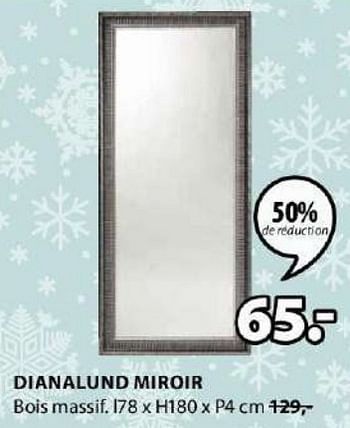 Promotions Dianalund miroir - Produit Maison - Jysk - Valide de 16/10/2023 à 26/11/2023 chez Jysk