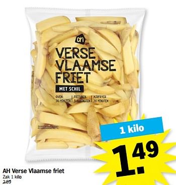 Promoties Ah verse vlaamse friet - Huismerk - Albert Heijn - Geldig van 30/10/2023 tot 05/11/2023 bij Albert Heijn