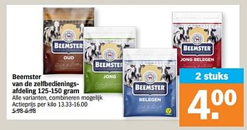 Promoties Beemster van de zelfbedieningsafdeling - Beemster - Geldig van 30/10/2023 tot 05/11/2023 bij Albert Heijn