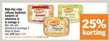 Promoties Blije kip rijk aan vitamine d + omega 3 - Blije Kip - Geldig van 30/10/2023 tot 05/11/2023 bij Albert Heijn