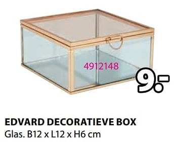 Promoties Edvard decoratieve box - Huismerk - Jysk - Geldig van 30/10/2023 tot 26/11/2023 bij Jysk
