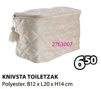 Promoties Knivsta toiletzak - Huismerk - Jysk - Geldig van 30/10/2023 tot 26/11/2023 bij Jysk
