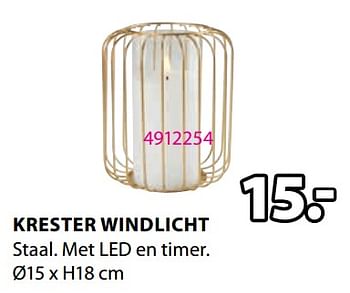 Promoties Krester windlicht - Huismerk - Jysk - Geldig van 30/10/2023 tot 26/11/2023 bij Jysk
