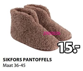 Promoties Sikfors pantoffels - Huismerk - Jysk - Geldig van 30/10/2023 tot 26/11/2023 bij Jysk