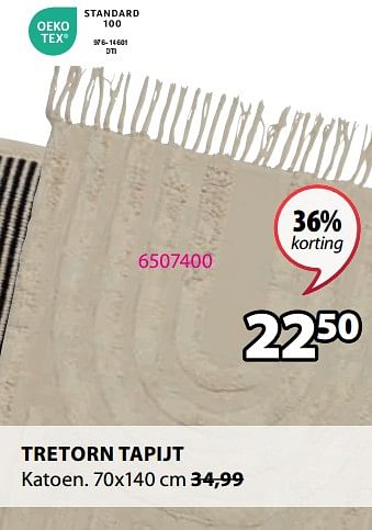 Promoties Tretorn tapijt - Huismerk - Jysk - Geldig van 30/10/2023 tot 26/11/2023 bij Jysk