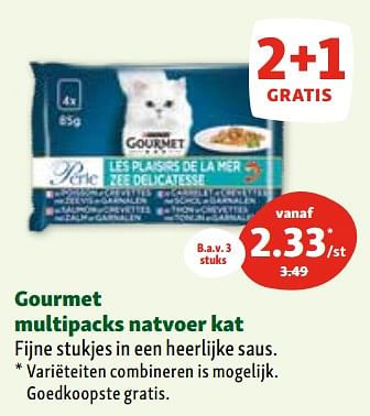 Promoties Gourmet multipacks natvoer kat - Purina - Geldig van 02/11/2023 tot 06/11/2023 bij Maxi Zoo